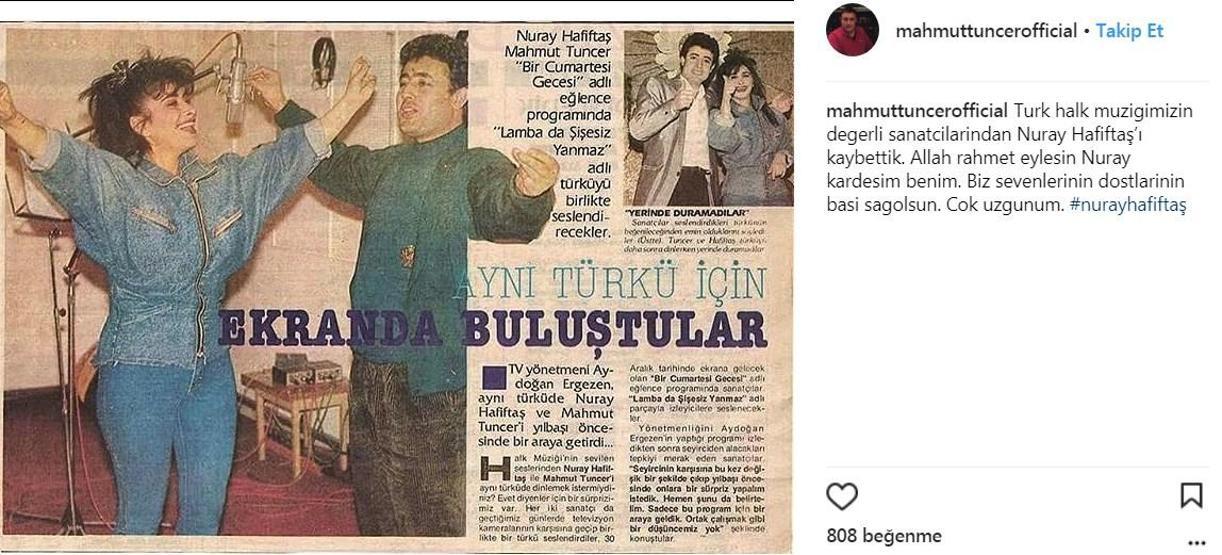 Nuray Hafiftaşın ardından ünlü isimlerden duygusal mesajlar