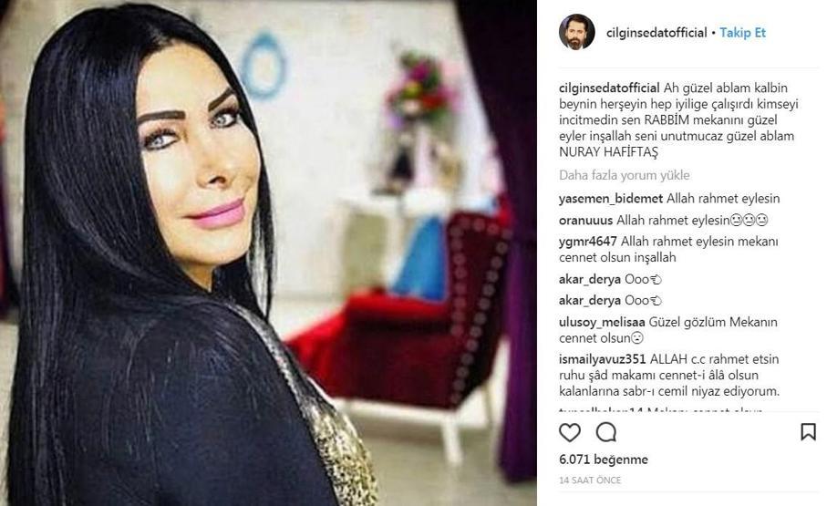 Nuray Hafiftaşın ardından ünlü isimlerden duygusal mesajlar