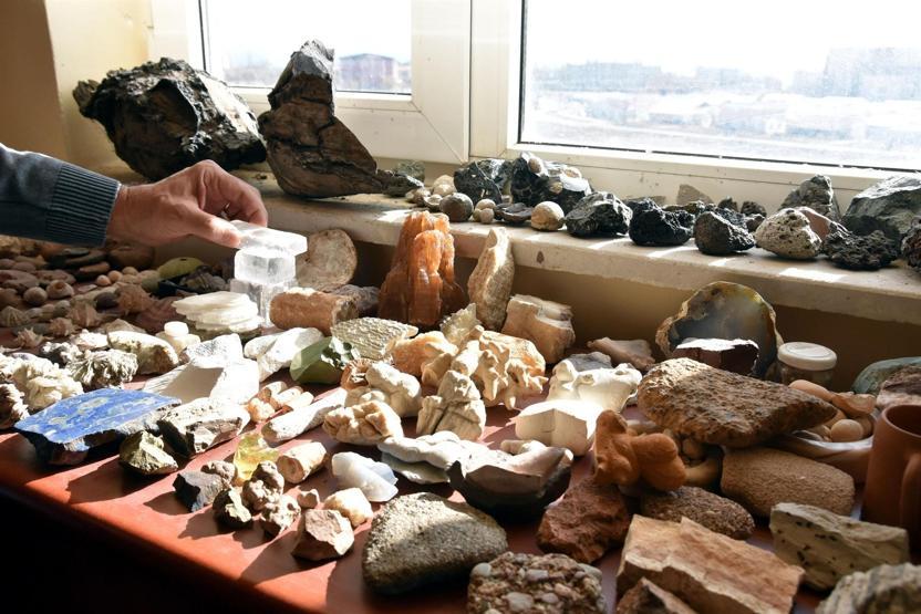 Profesörün odasında 500 milyon yıllık trilobit fosili