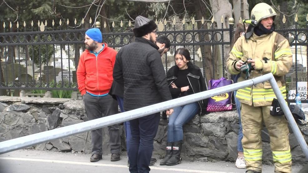 Zeytinburnunda korkutan kaza