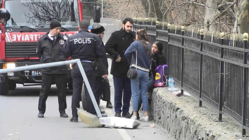 Zeytinburnunda korkutan kaza