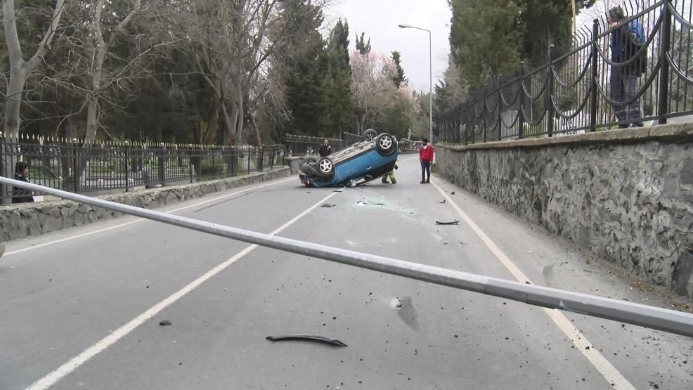 Zeytinburnunda korkutan kaza