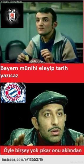 Bayern-Beşiktaş capsleri