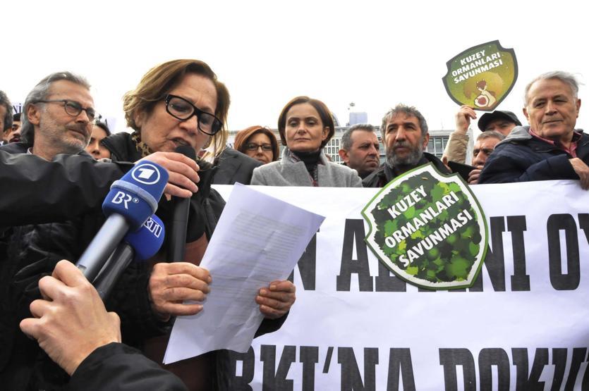 İBB önünde Maçka Parkı eylemi