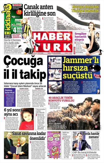 23 Şubat 2018 - Gazetelerin birinci sayfaları