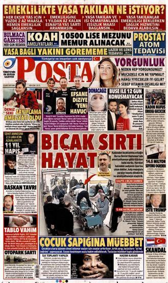 23 Şubat 2018 - Gazetelerin birinci sayfaları