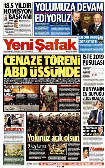 23 Şubat 2018 - Gazetelerin birinci sayfaları