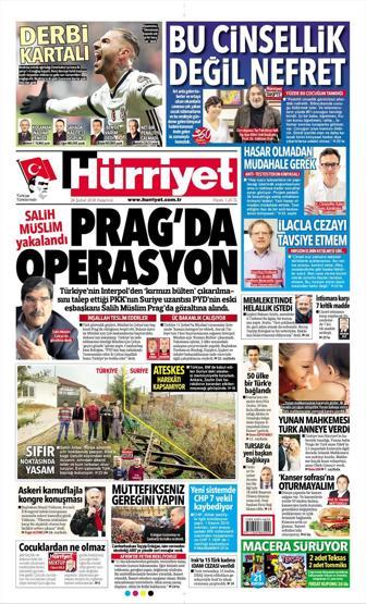 26 Şubat 2018 - Gazetelerin birinci sayfaları