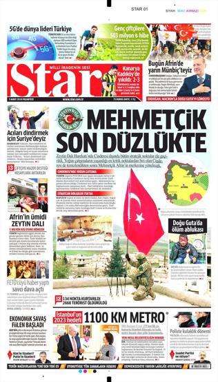 5 Mart 2018 - Gazetelerin birinci sayfaları