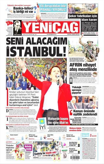 5 Mart 2018 - Gazetelerin birinci sayfaları