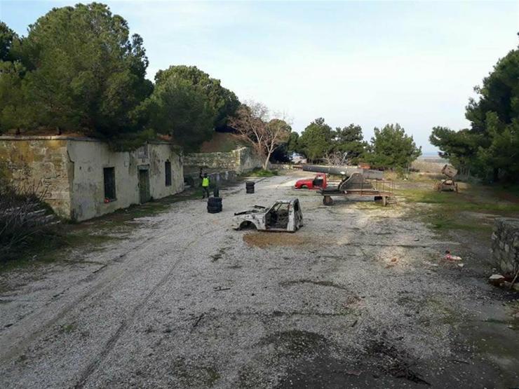 Çanakkalede tarihi tabyada rezalet