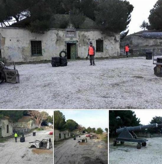 Çanakkalede tarihi tabyada rezalet