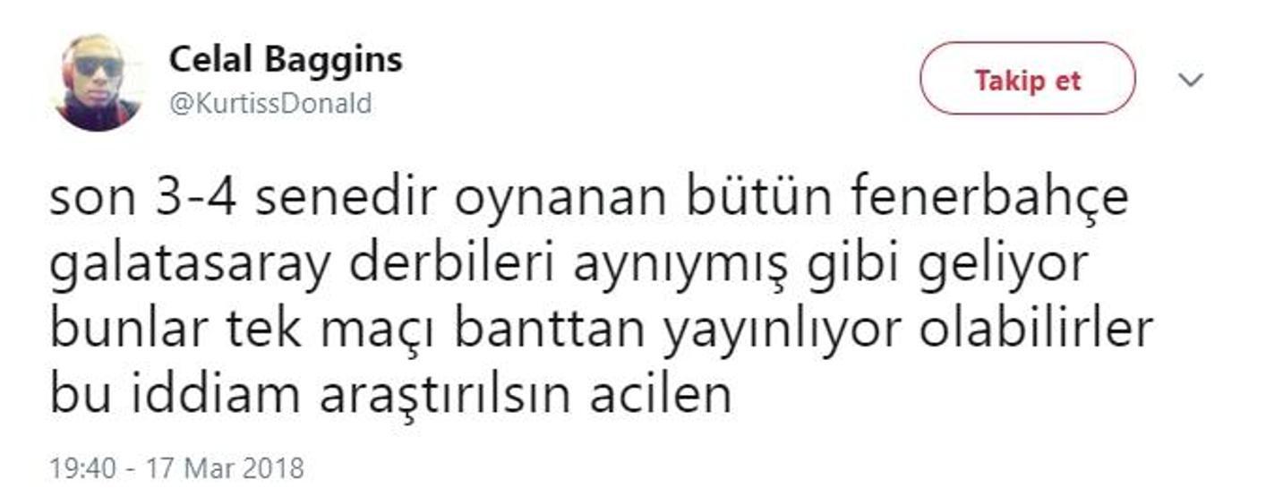 Derbi Twitterı salladı: Git bu takımdan