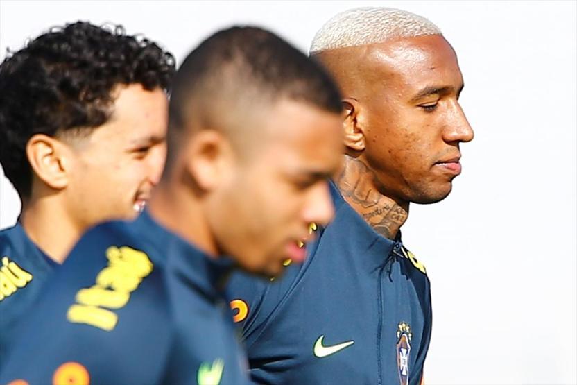 Anderson Talisca Brezilya Milli Takımı antrenmanında