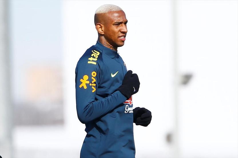 Anderson Talisca Brezilya Milli Takımı antrenmanında