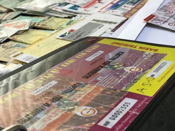 Bin 250 parçalık Galatasaray maç biletleri koleksiyonu