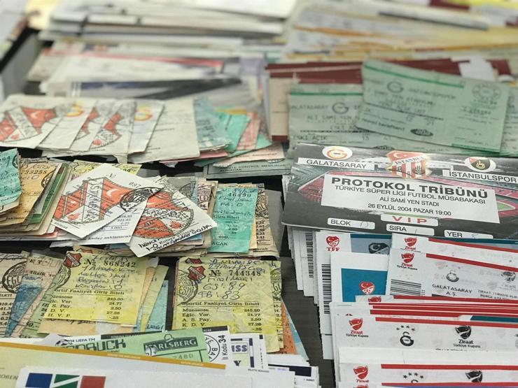Bin 250 parçalık Galatasaray maç biletleri koleksiyonu