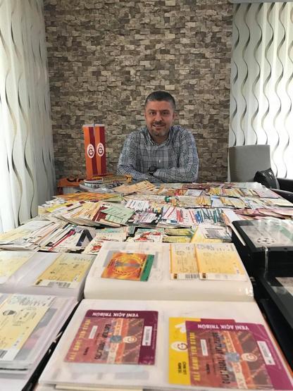 Bin 250 parçalık Galatasaray maç biletleri koleksiyonu