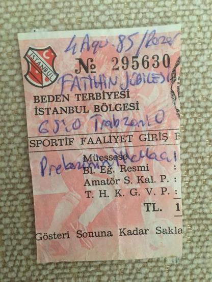 Bin 250 parçalık Galatasaray maç biletleri koleksiyonu