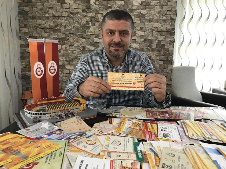 Bin 250 parçalık Galatasaray maç biletleri koleksiyonu