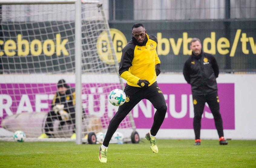 Usain Bolt Dortmundla antrenmana çıktı