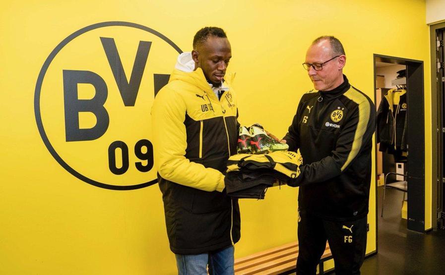 Usain Bolt Dortmundla antrenmana çıktı