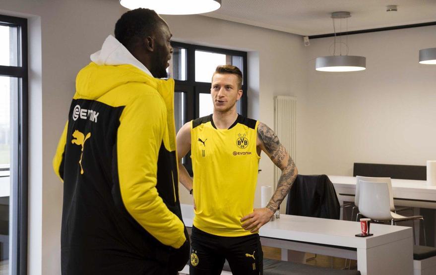 Usain Bolt Dortmundla antrenmana çıktı