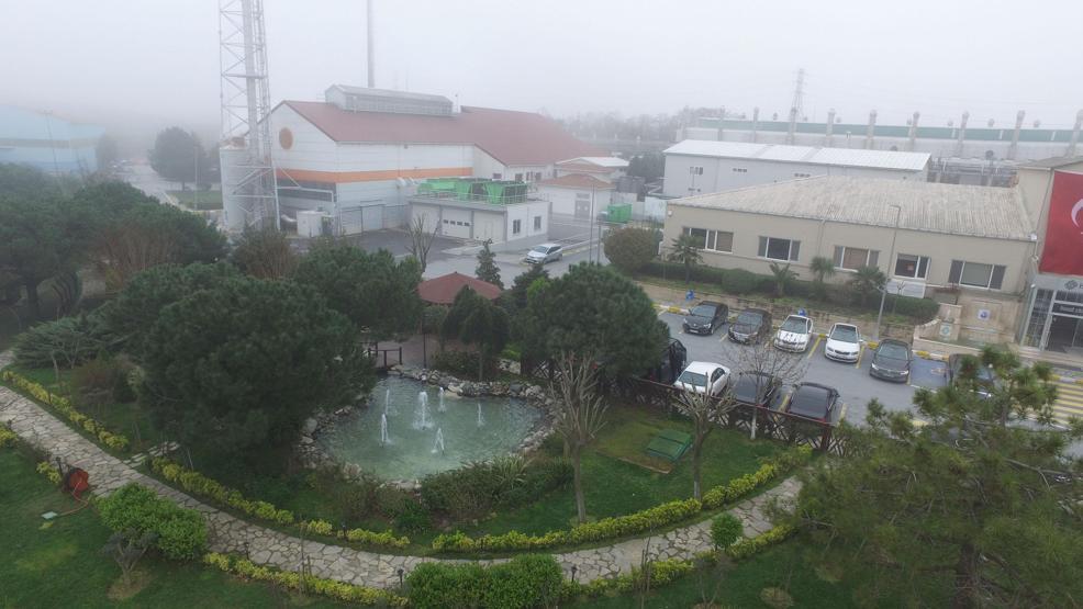 İstanbuldaki elektrik üretim santrali havadan görüntülendi