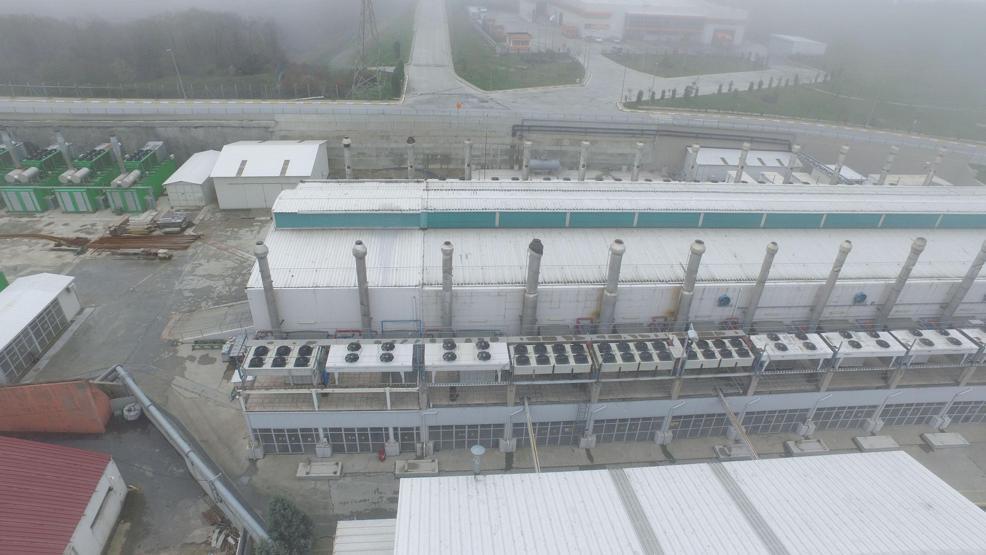 İstanbuldaki elektrik üretim santrali havadan görüntülendi