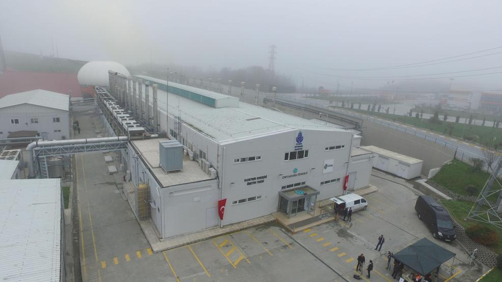 İstanbuldaki elektrik üretim santrali havadan görüntülendi