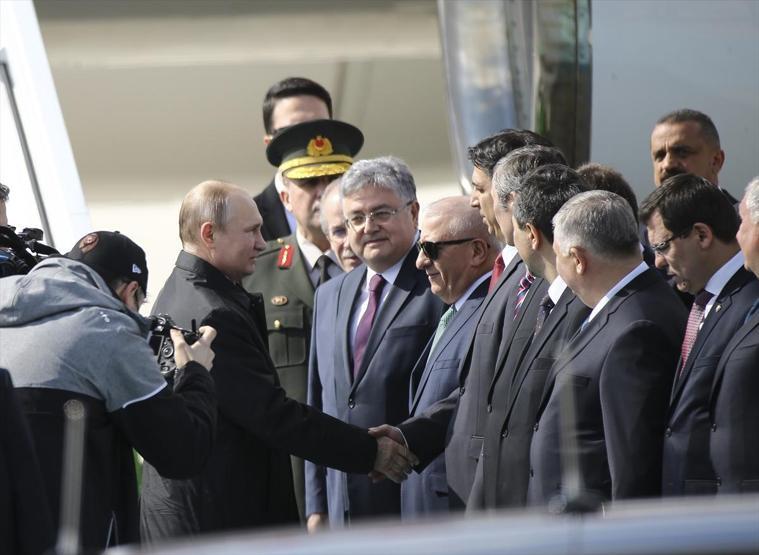 Putinin Türkiye ziyaretinden ilk kareler