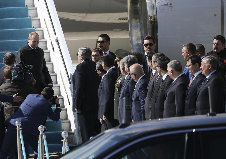 Putinin Türkiye ziyaretinden ilk kareler