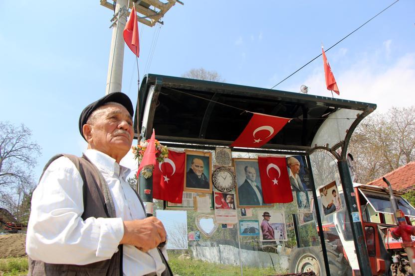 Evinin yanındaki durağı bu hale getirdi