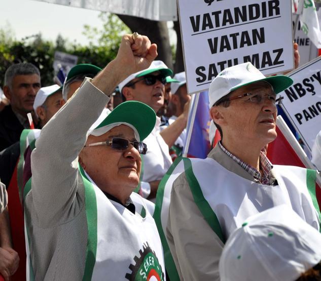Ankarada şeker fabrikası eylemi