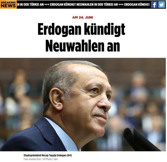 Son dakika: Erken seçim kararı yabancı basında