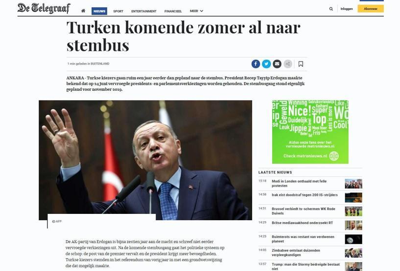 Son dakika: Erken seçim kararı yabancı basında