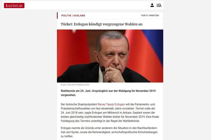 Son dakika: Erken seçim kararı yabancı basında