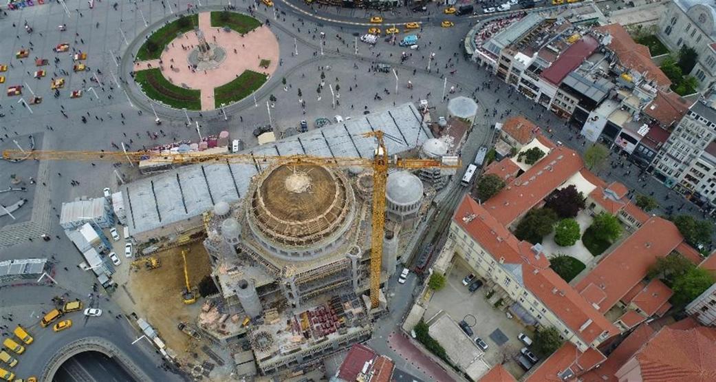 Ramazanda açılması planlanıyor: İşte Taksim Camii inşaatında son durum
