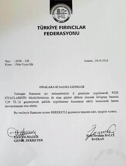 Ramazan pidesine zam geldi