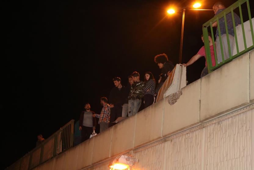 Kontrolden çıkan otomobil tünel yoluna uçtu