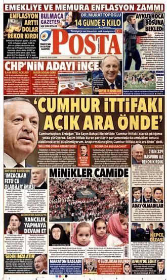 4 Mayıs 2018 - Gazetelerin birinci sayfaları
