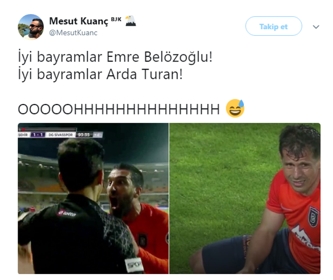 Arda Turan hakemin üzerine yürüdü, sosyal medya yıkıldı