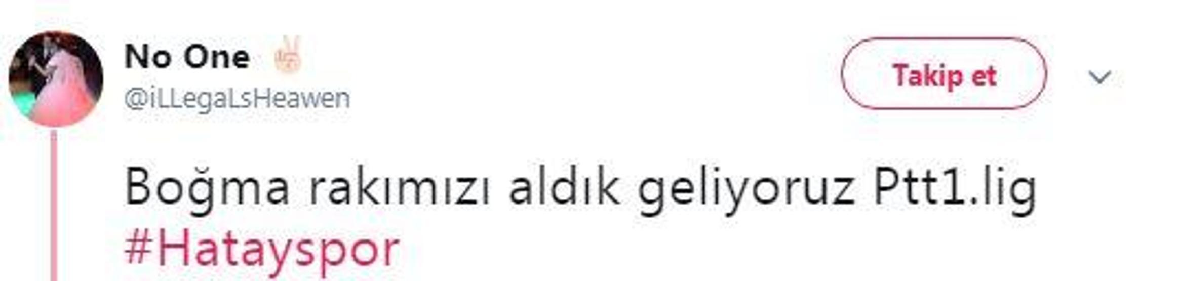 Efsane olmaya aday 18 Altay ve Hatayspor tweeti
