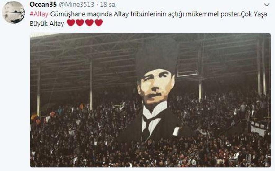 Efsane olmaya aday 18 Altay ve Hatayspor tweeti