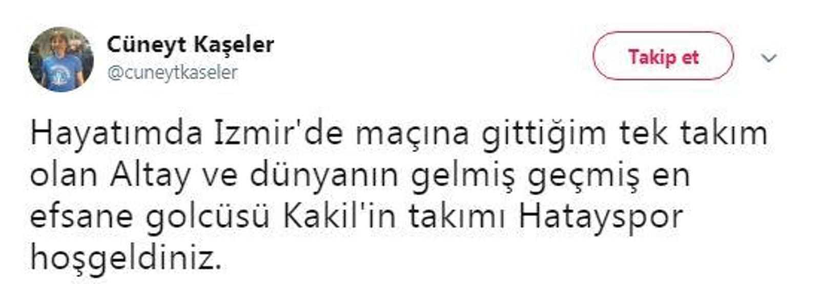 Efsane olmaya aday 18 Altay ve Hatayspor tweeti