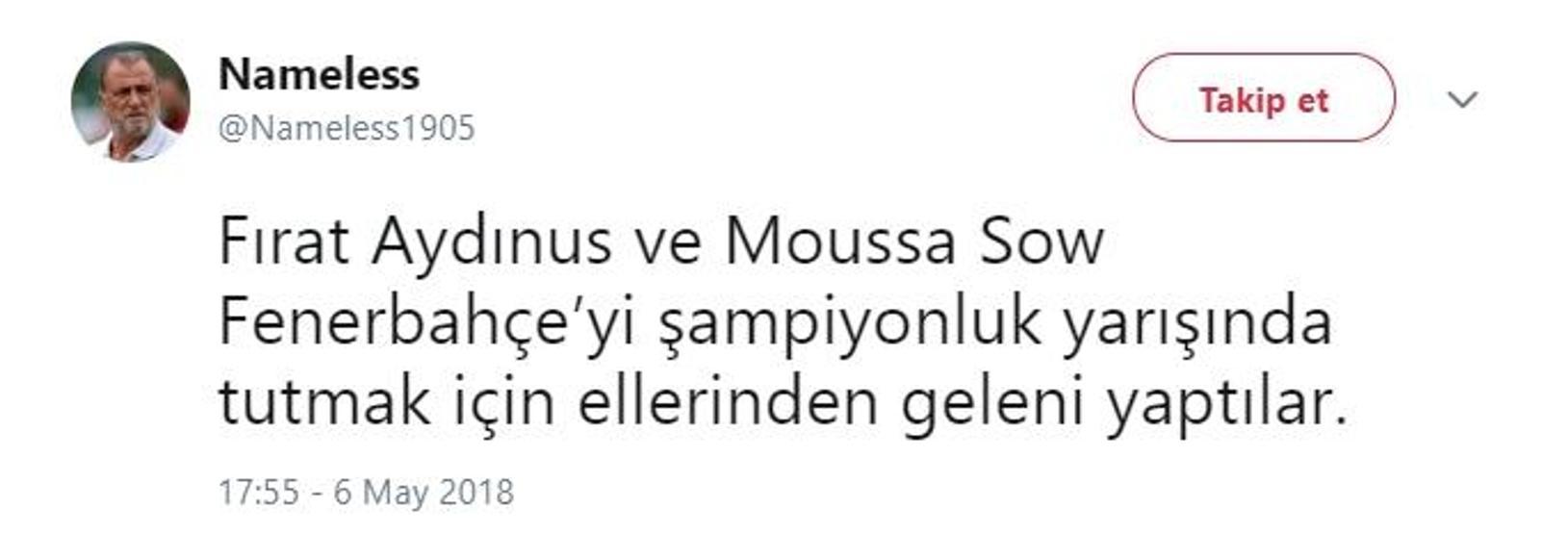 Fırat Aydınus Twitterı karıştırdı