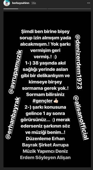 Berkaydan Alişan itirafı