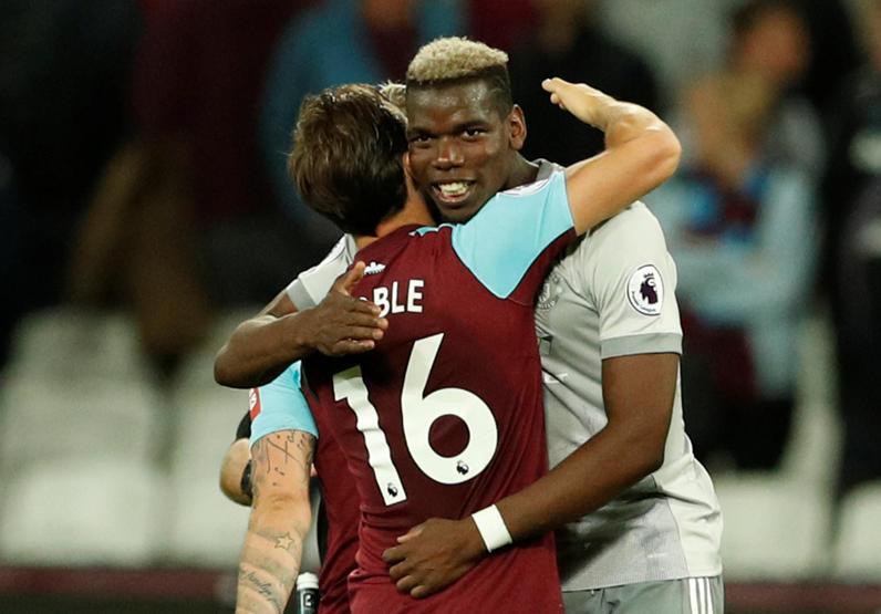 Mark Noble, Pogbanın dişini çekmeye çalıştı