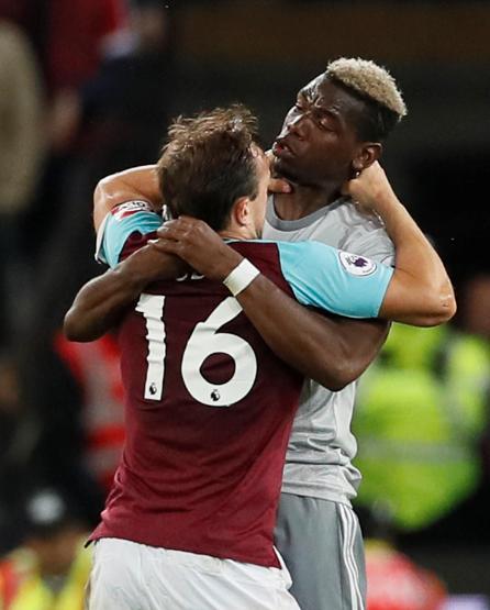 Mark Noble, Pogbanın dişini çekmeye çalıştı