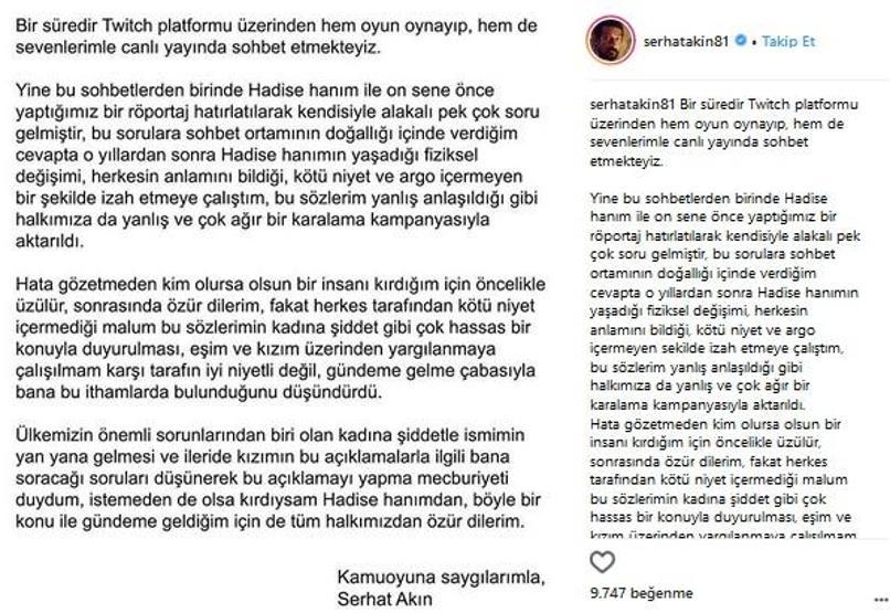 Serhat Akın, Hadise’yi yine kızdıracak